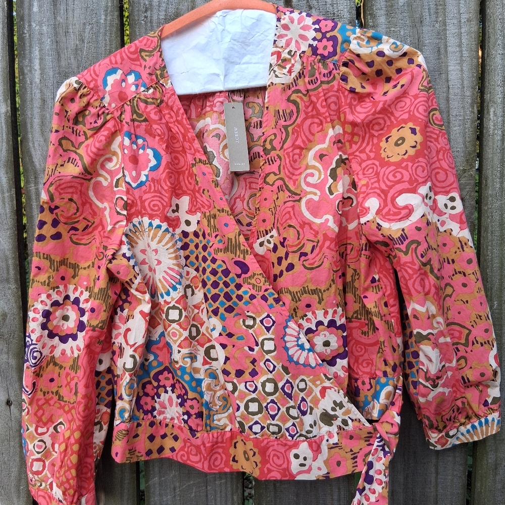 Women's Pink Patterned Jacket - Picture 5 of 11
